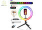 400l / M LED Filling Lamp FCC 360 Rotating Ring Light With Stand 12w