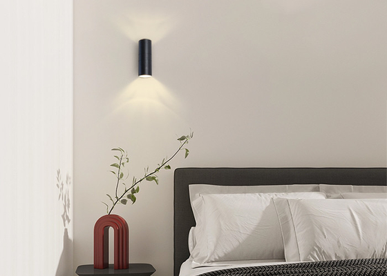رأس مزدوج قذيفة E27 في الهواء الطلق مصباح الجدار LED مقاوم للماء حديث بسيط 6w