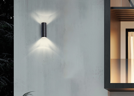 6W 12W الحديثة بسيطة في الهواء الطلق الجدار مصباح LED للماء مزدوجة رئيس قذيفة E27